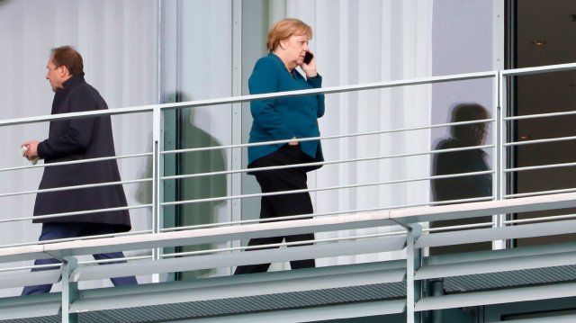 Angela Merkel bei den Klimaverhandlungen